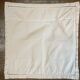 Antique embroidered pillowcase with venetian lace