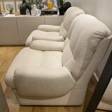 2 armchairs lined with buckle
