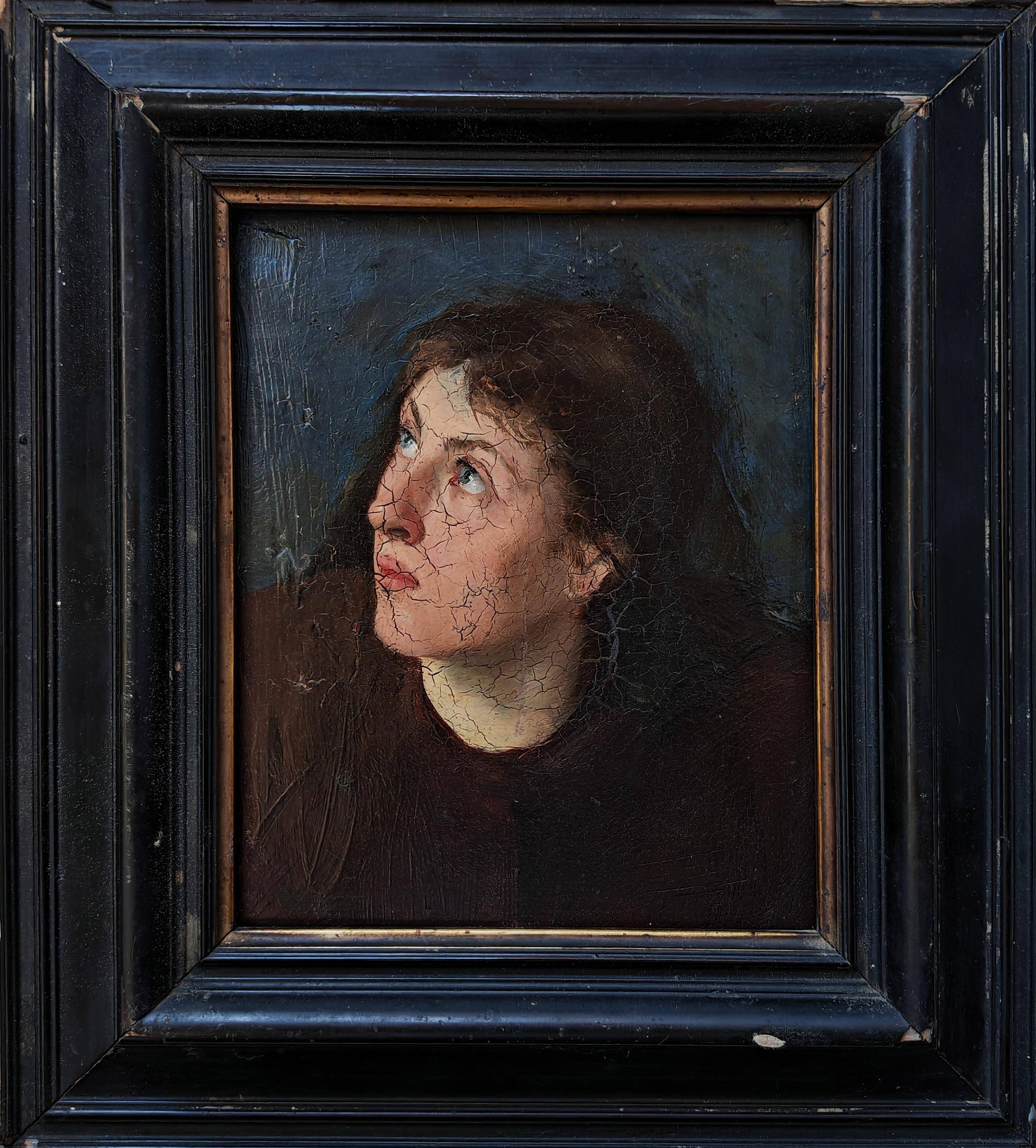 Oil painting Portrait of a woman 19th century
