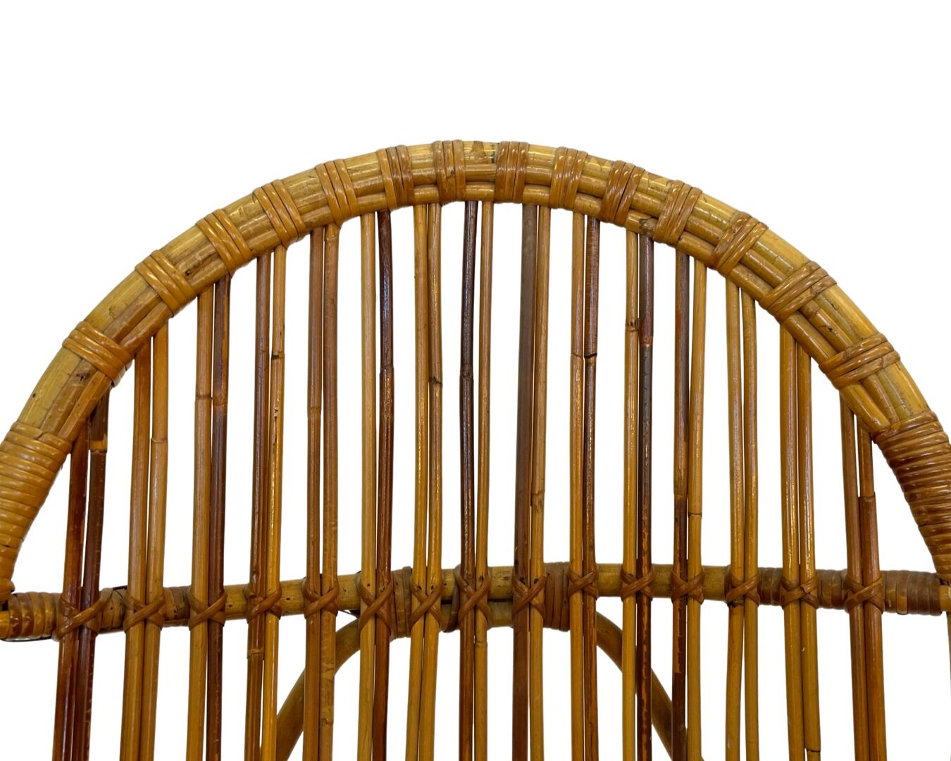 Fauteuil en rotin par Dirk van Sliedregt Rohe Noordwolde 1960 aux Pays-Bas