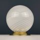 Vintage table lamp in white Murano glass, Italy, 1970s.