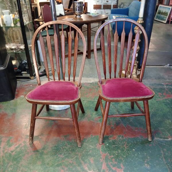 Paire de chaises ercol quaker américaine