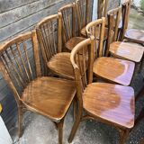 (Lot) 13 Stamped Baumann Chairs