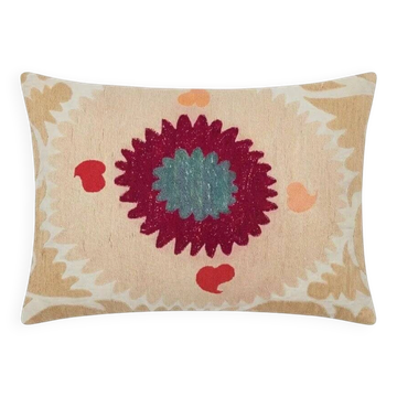 Vintage embroidered cushion cover 46x69 cm