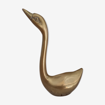 Sleek brass duck