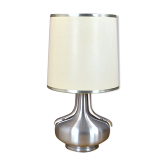 Lampe vintage alu & chrome des années 70