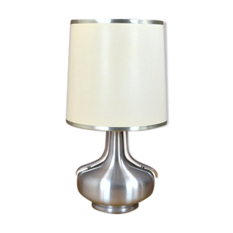 Vintage alu and chrome lamp of the 70s