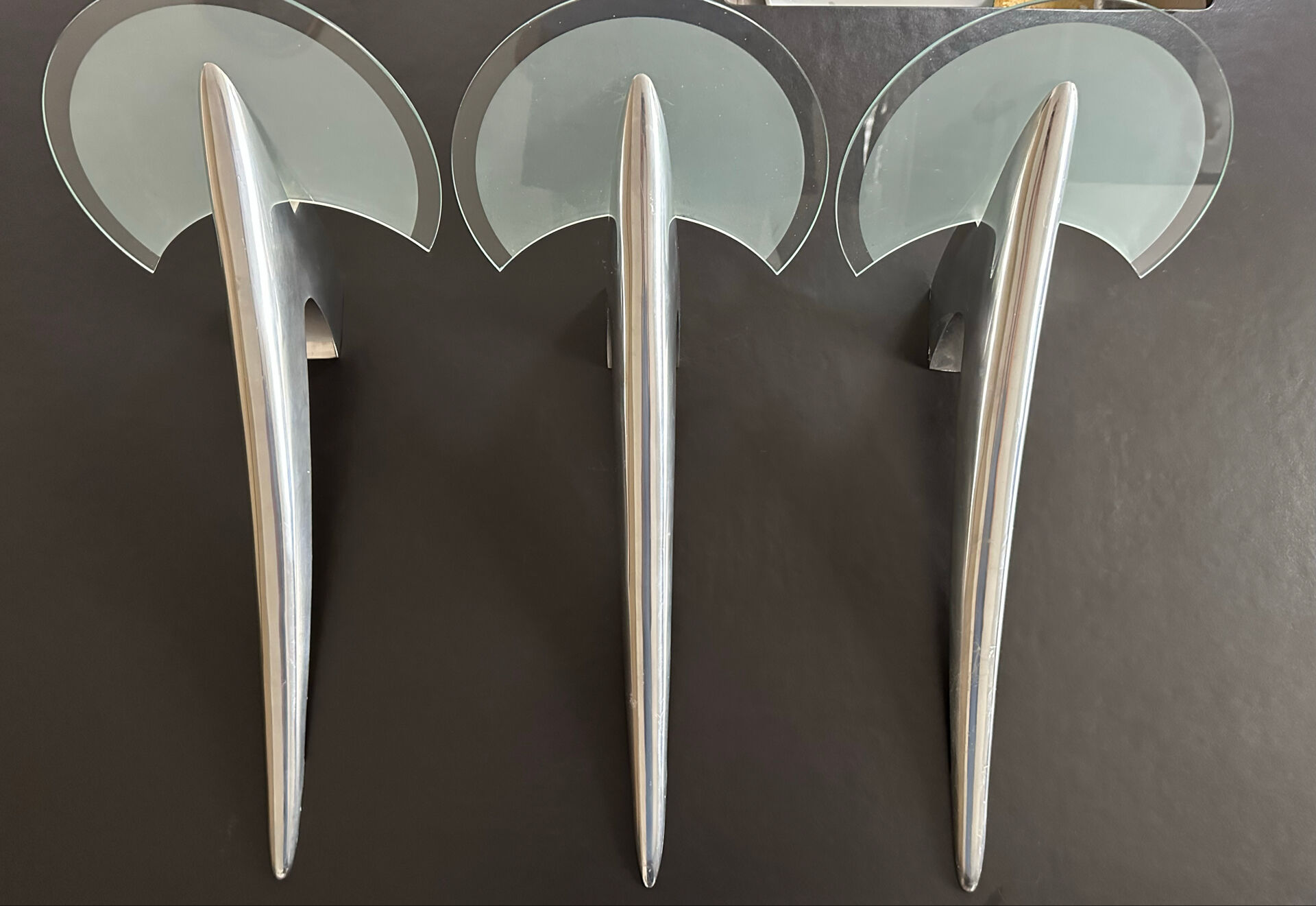 Lot exceptionnel de 3 appliques Alien- Joan Augé- Taller Uno