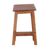 Old Burmese teak workshop top stool
