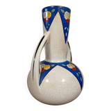 Large Art Deco period vase: Cracked ceramic print