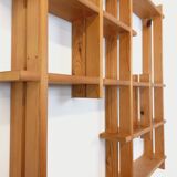 Vintage pine wall shelf, from the 80s