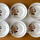 6 old earthenware soup plates from Saint-Amand (North)