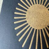 Original Lino Print "Sol" by Iosephine Prints