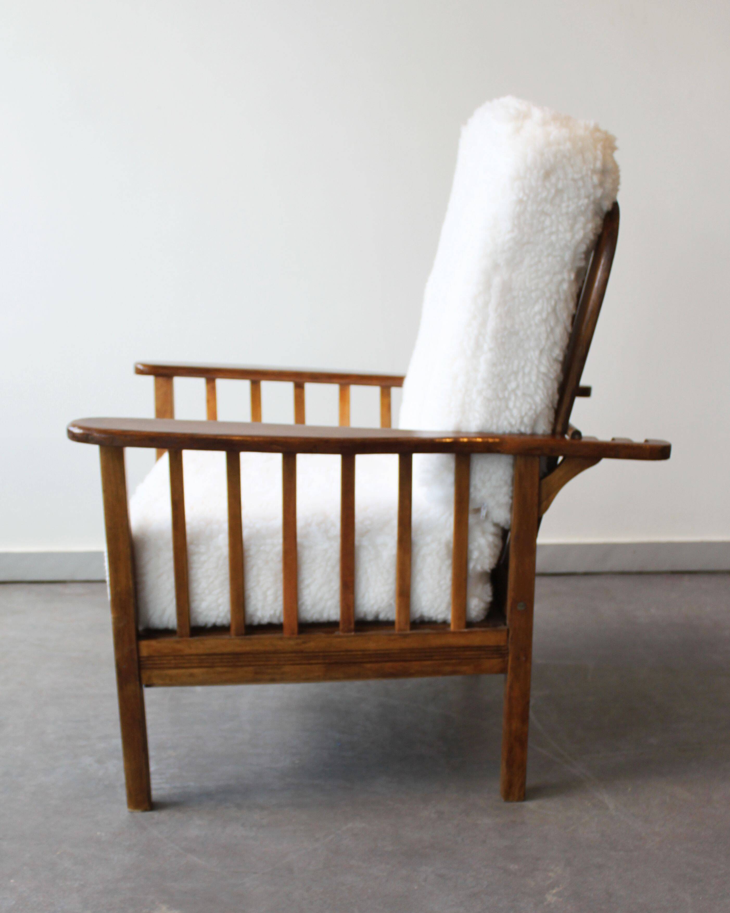 Reclining armchair "Morris", Art & Craft style, United Kingdom, 40s.