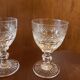 6 glasses in Bordeaux crystal Saint Louis model Trianon h 10.8 cm