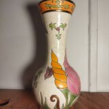 Longwy enamel vase