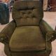 Olive green crapaud armchair L’olive