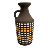 Ceramic vase with handle, Strehla Keramik, Germany, 1970s.