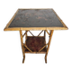 table en bois style bambou avec décor asiatique