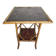 table en bois style bambou avec décor asiatique