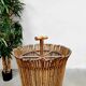 Midcentury rattan umbrella stand vintage 'Tiki'