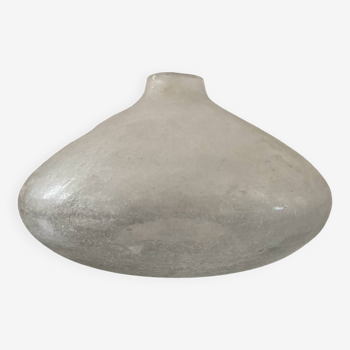 Vase organique « Scavo » vintage pâte de verre