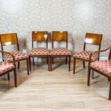 Antique Biedermeier Living Room Set, 1890s, Set of 7