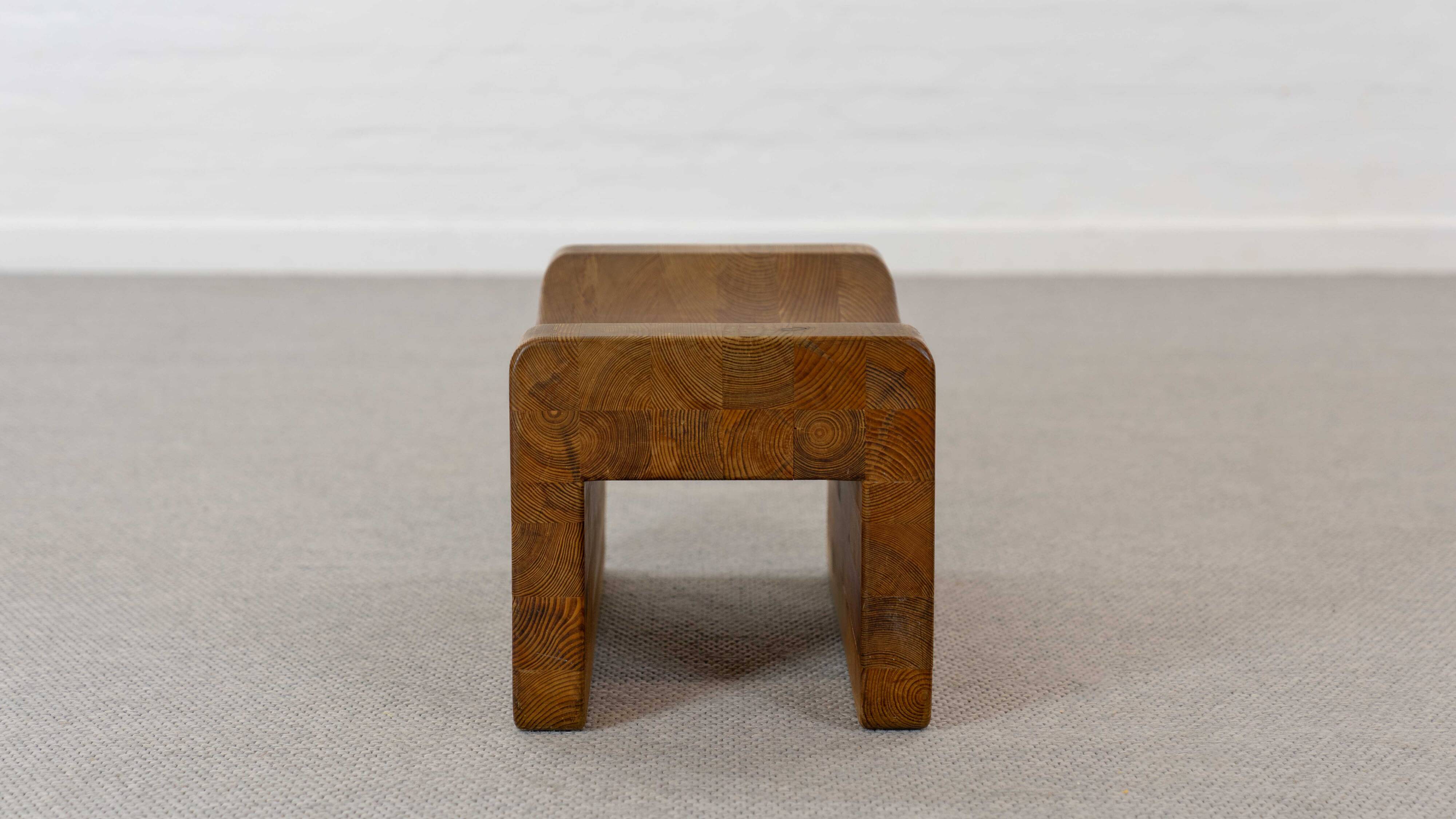 Palle Stool in Pine, Sweden, 70s