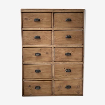 Craft furniture with drawers shell handles