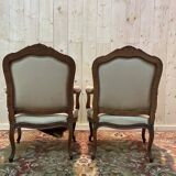 Paire de fauteuils Louis XV à restaurer