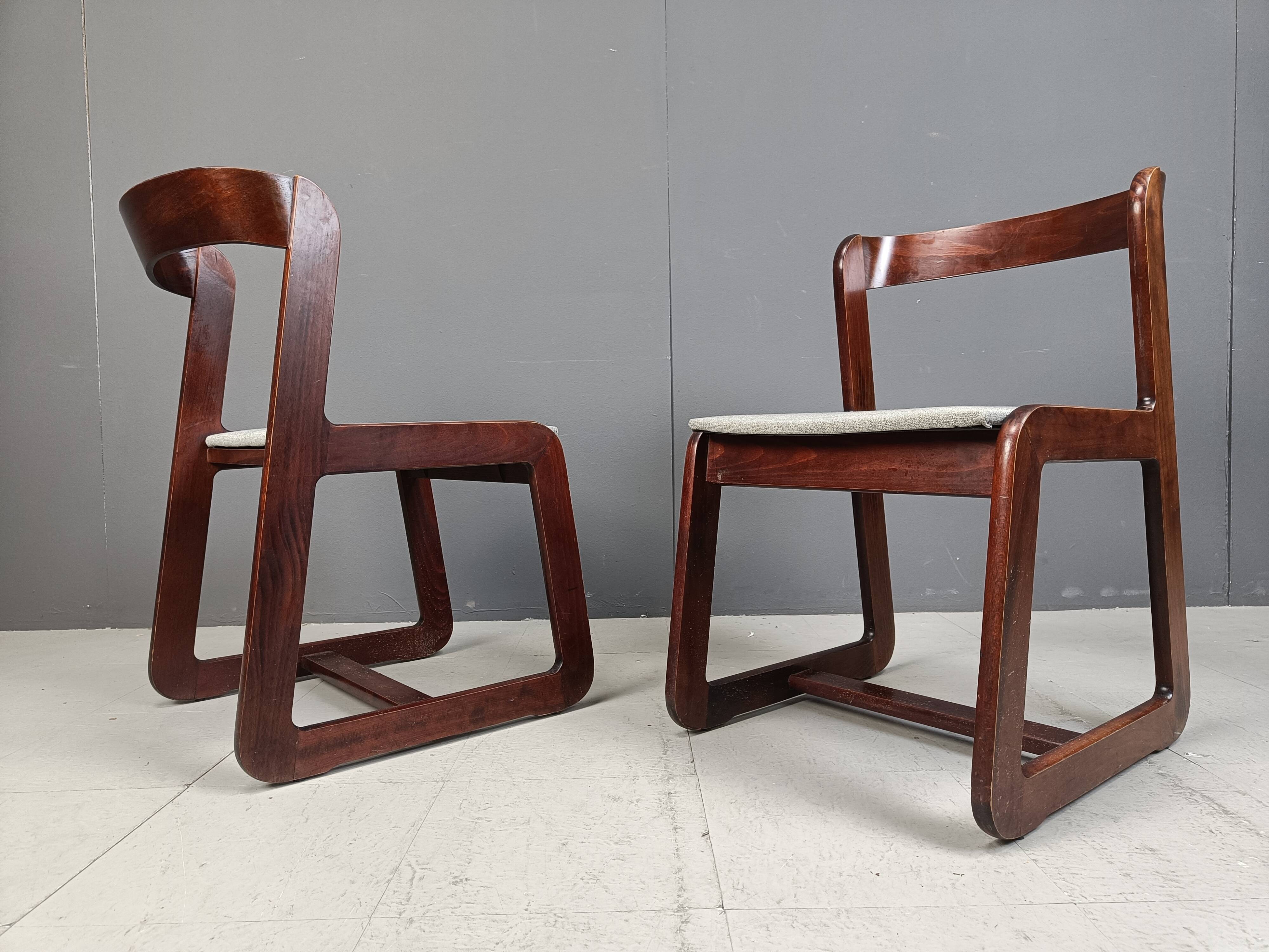 Vintage dining chairs by Mario Sabot, 1970s
