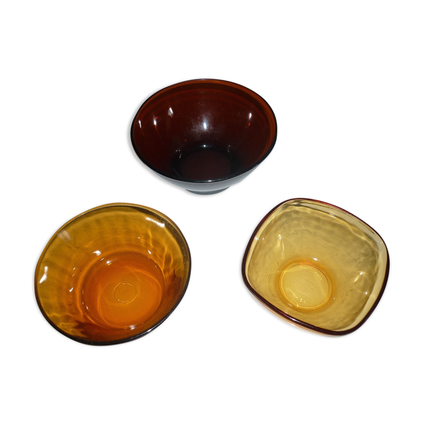 Breakfast set 1 bowl and 2 glass ramekins