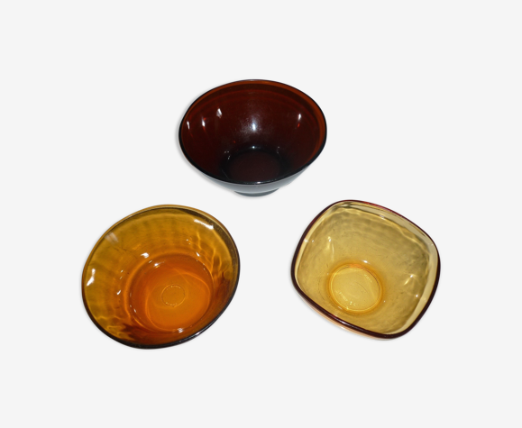 Ensemble petit-déjeuner 1 bol et 2 ramequins en verre