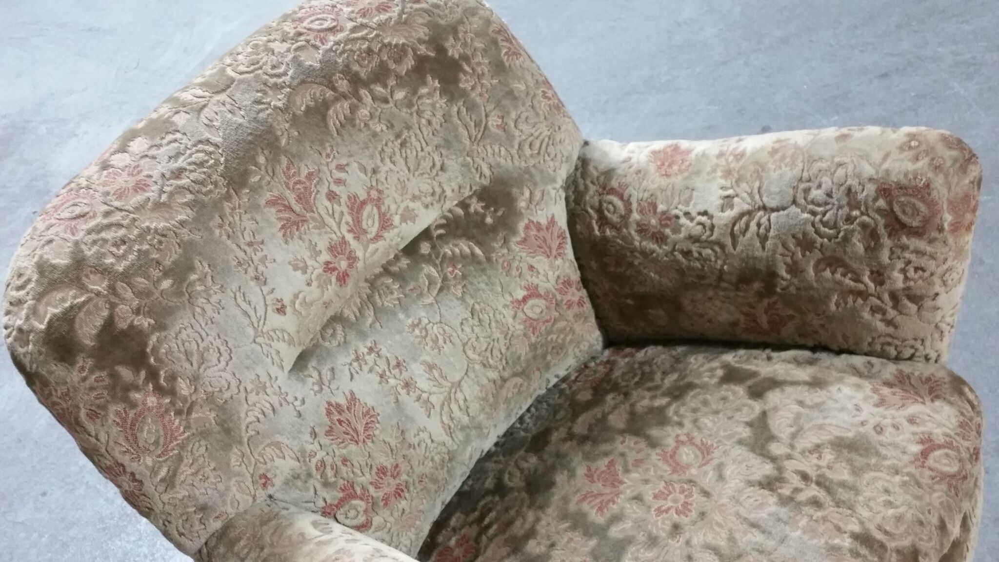 Pair of armchairs flower 50s