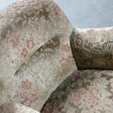 Pair of armchairs flower 50s