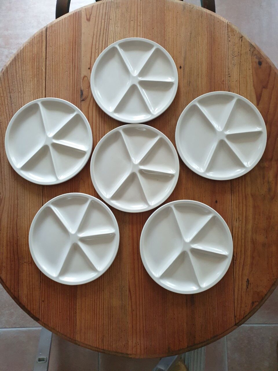 Fondue plates Le Creuset