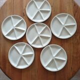 Fondue plates Le Creuset