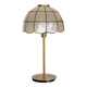Table lamp with a vintage mother-of-pearl lampshade set