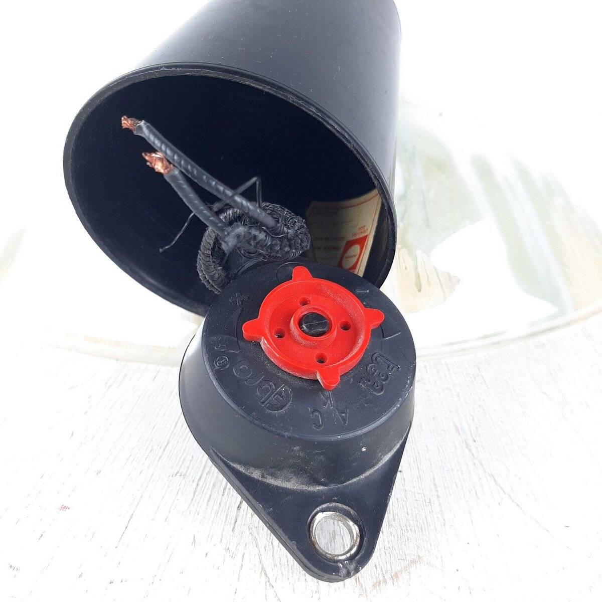 White glass pendant lamp, 1970s