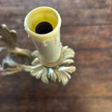 Set of 5 pairs of Louis XV style gilt bronze wall lights + bulbs