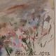 Watercolor framed under glass by Maurice Pouxviel - 1993