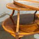 Old-fashioned tea table, 1920 in marquetry