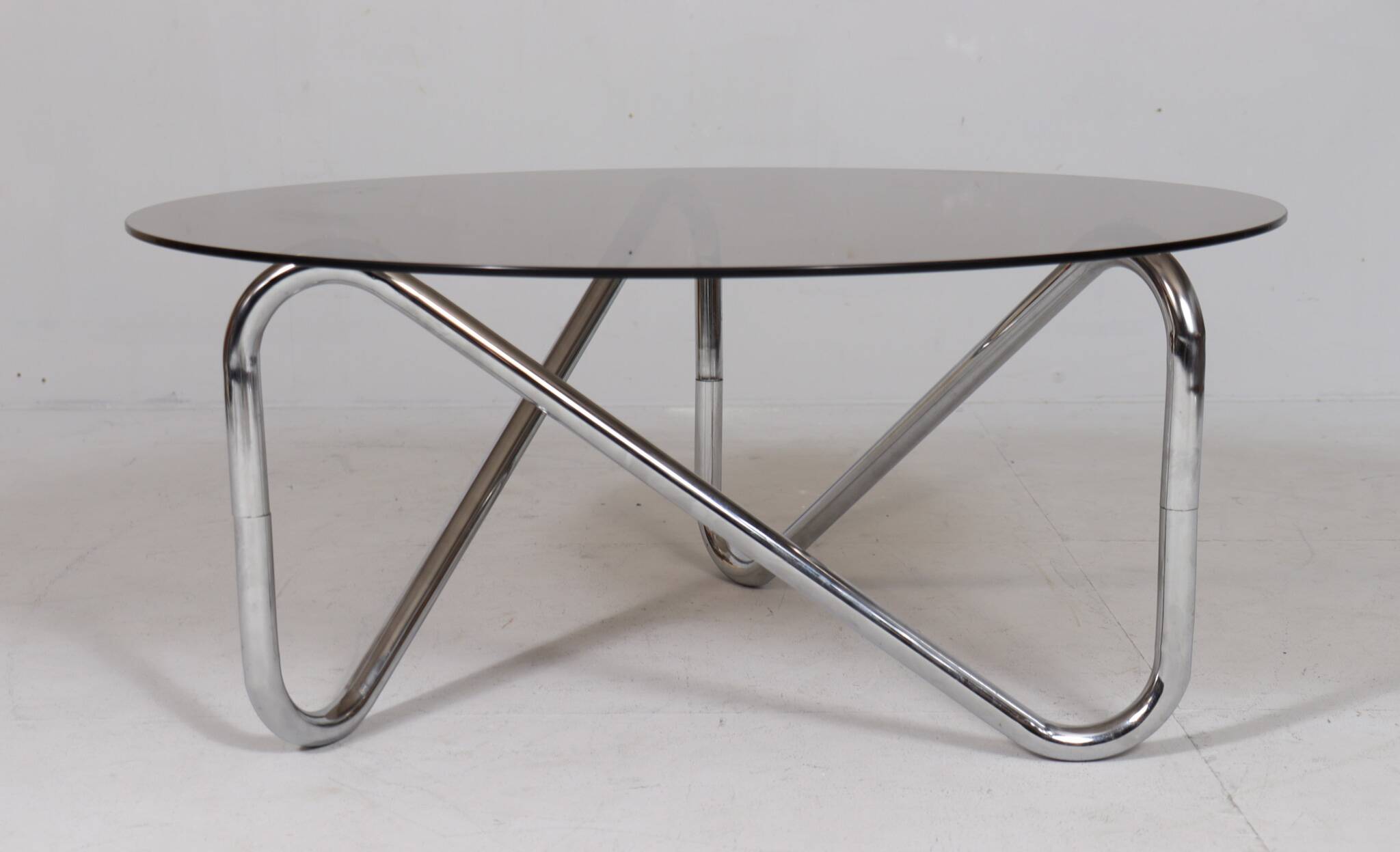 French tubular steel coffee table/coffee table, 1970s