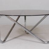 French tubular steel coffee table/coffee table, 1970s