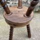 Paire de tabouret de traite ou porte-plantes