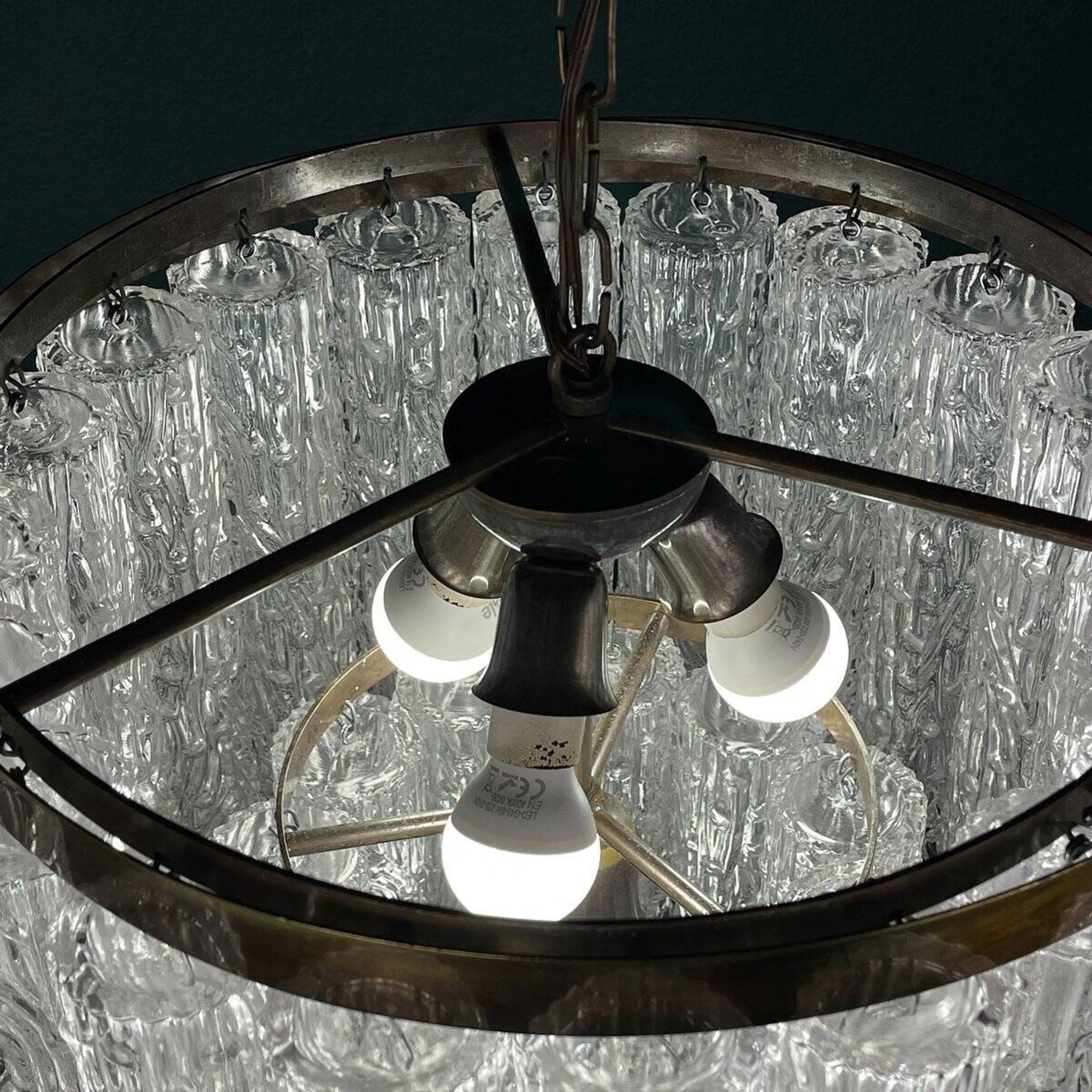 Murano glass chandelier by Venini, Italy, 1960s