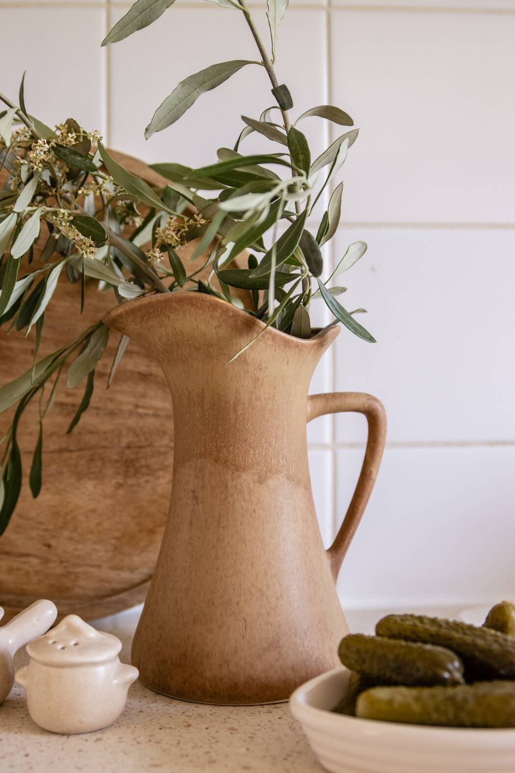 Vintage Ceramic Jug – Handmade Terracotta