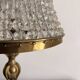 Antique Art Nouveau Boudoir Lamp Gilded Brass Glass Pendant 19th Century