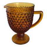 Amber glass pitcher