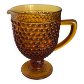 Pichet en verre ambré